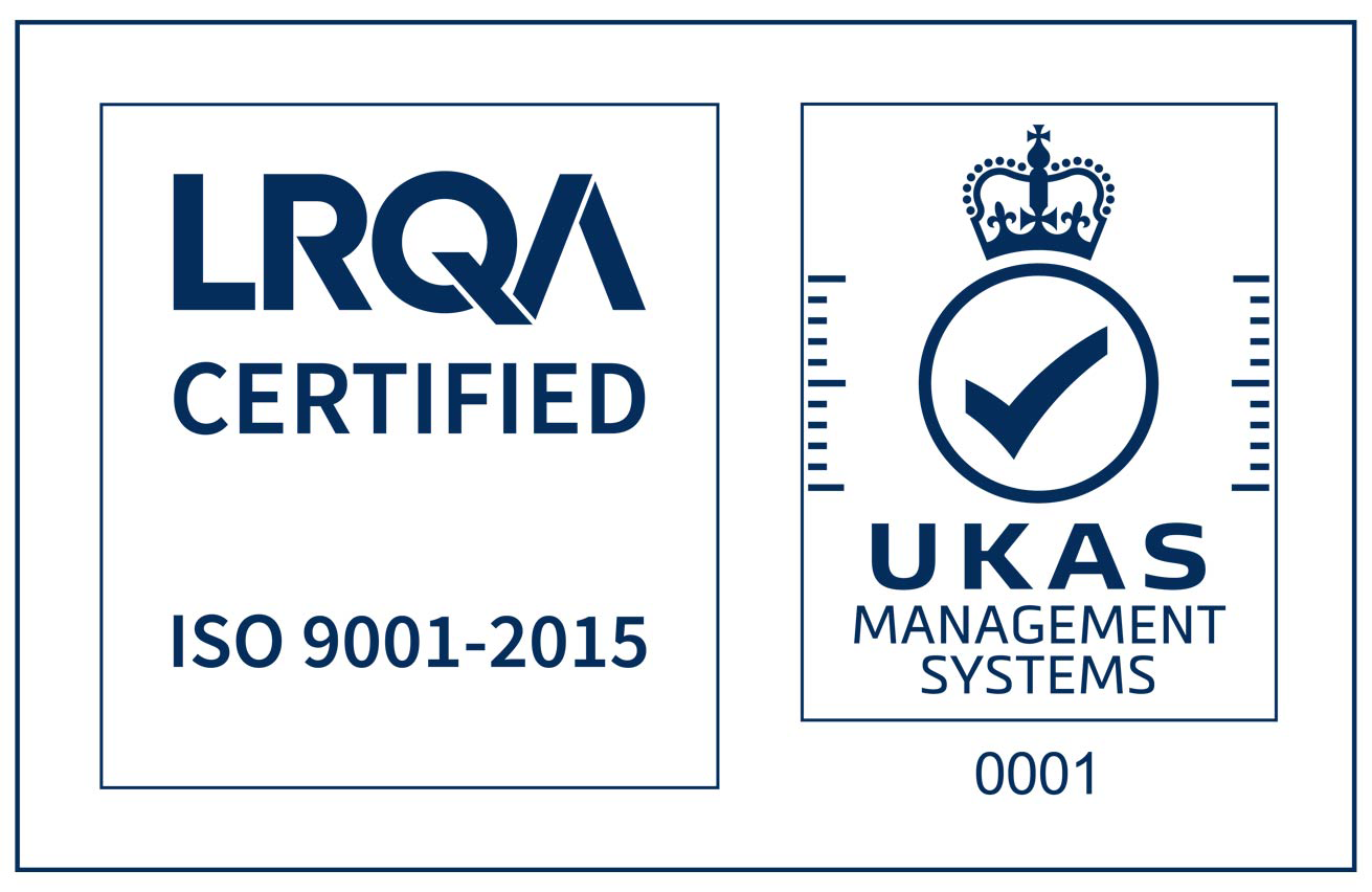 ISO 9001 + UKAS-azul