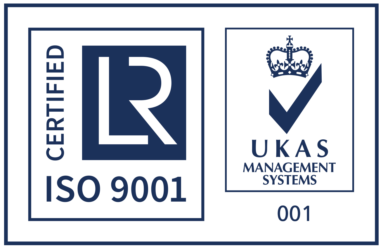 ISO 9001 + UKAS-azul